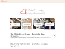 Tablet Screenshot of hearthandmadeblog.com